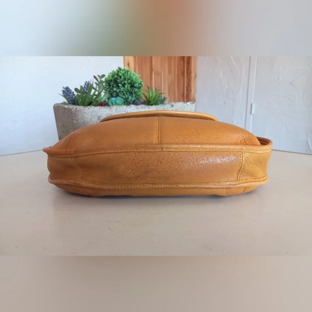 Coach ORIGINALS Large Ergo Flap Bag In Mustard #9029 - Picture 7 of 15